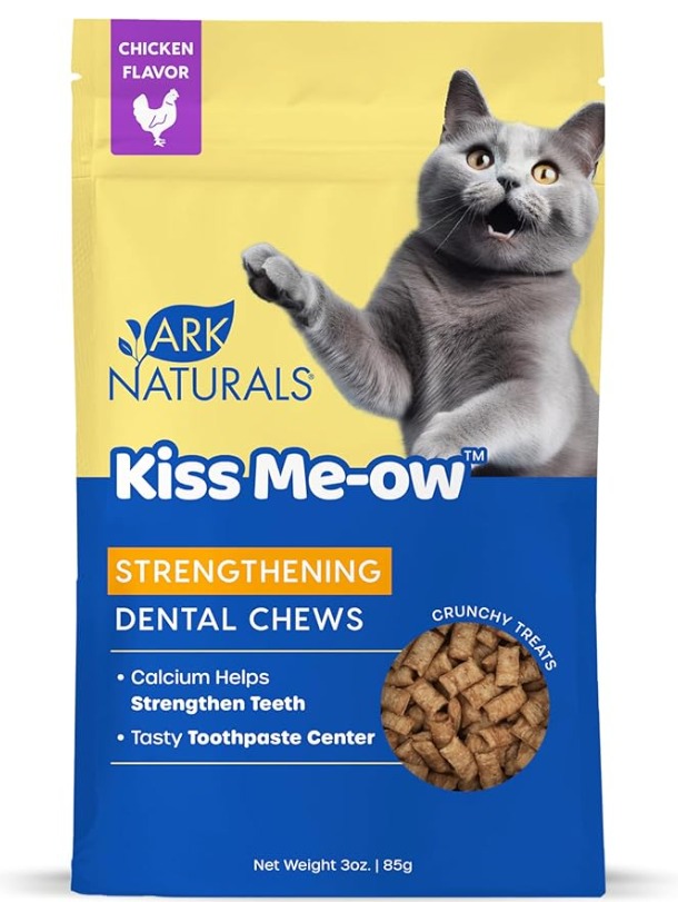 Ark Naturals Kiss Me-ow Strengthening Dental Chews for Cats 170g