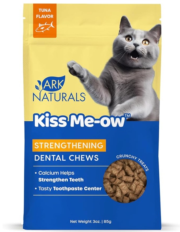 Ark Naturals Kiss Me-Ow Strengthening Dental Chews (Tuna Flavor) for Cats 170g