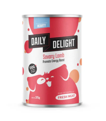 Daily Delight 無穀物香汁炆鮮羊肉 狗罐頭 375g 