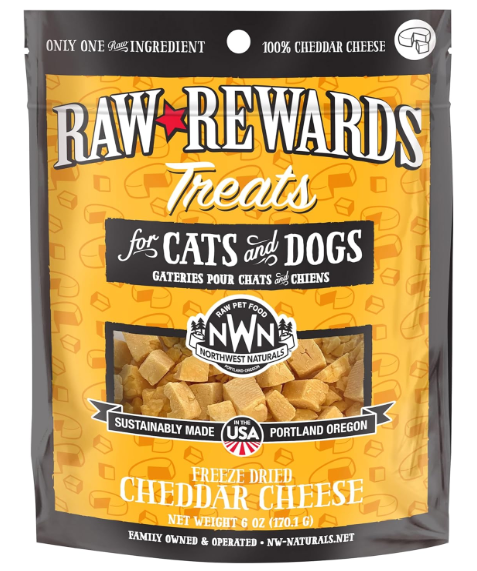 Northwest Naturals Freeze-Dried Cheddar Cheese Treats for Cats & Dogs 6oz