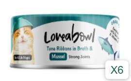Loveabowl 強關吞拿魚青口配方 貓罐頭 貓糧 70gX6