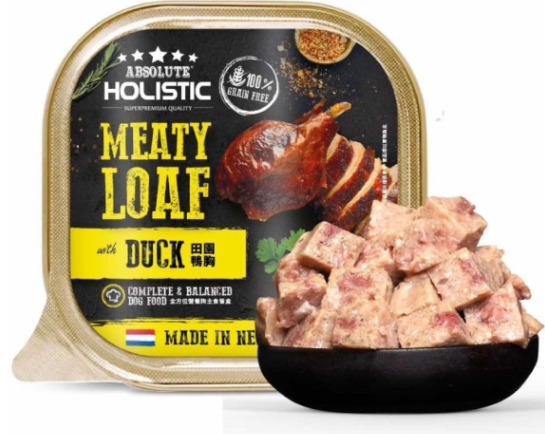 Absolute Holistic 全方位營養無穀物 田園鴨胸 狗主食餐盒 狗罐頭100g 