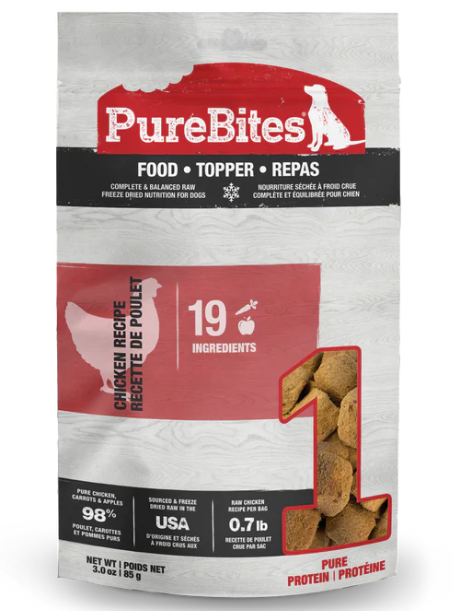 Pure Bites 凍乾雞肉 狗糧 狗糧伴 85g 