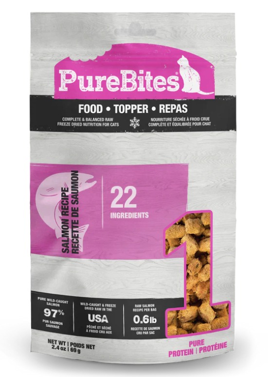 PureBites Freeze Dried Salmon Cat Food 69g