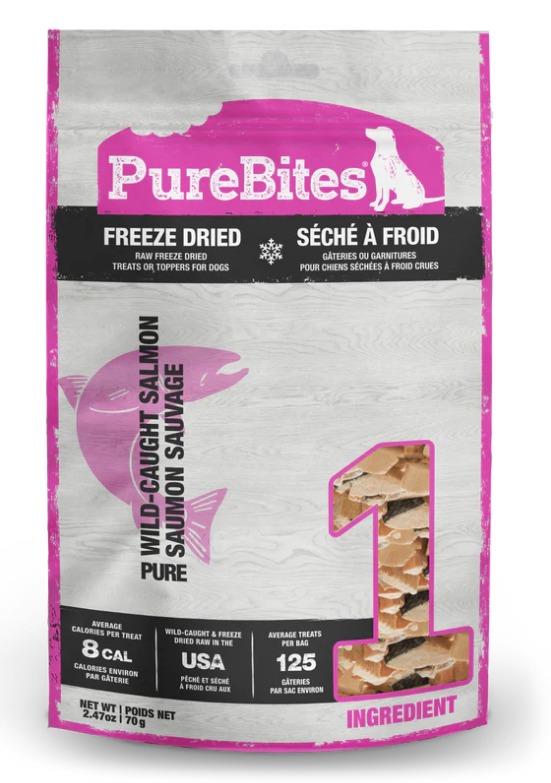 PureBites Freeze Dried Salmon Dog Treats 70g