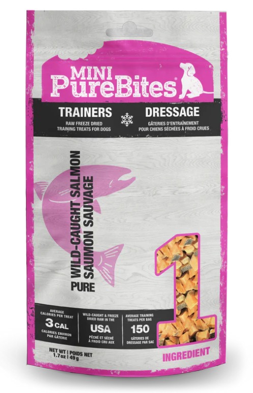 PureBites Freeze Dried Salmon Dog Treats 49g