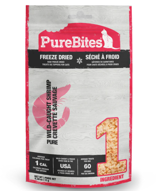 PureBites Freeze Dried Shrimp Cat Treats 11g