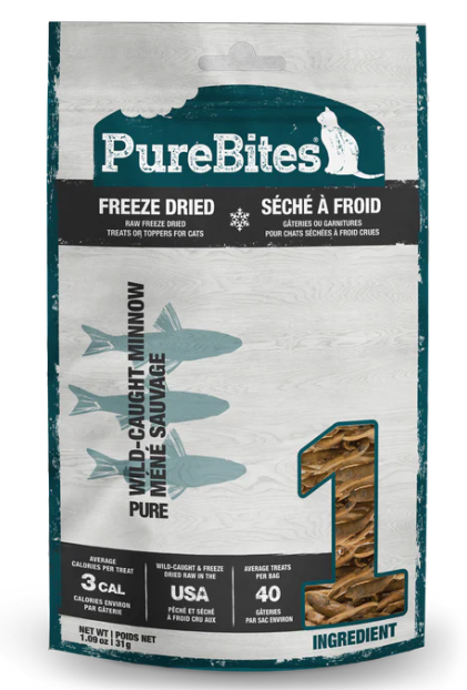 PureBites Freeze Dried Wild-Caught Minnow Cat Treats 31g