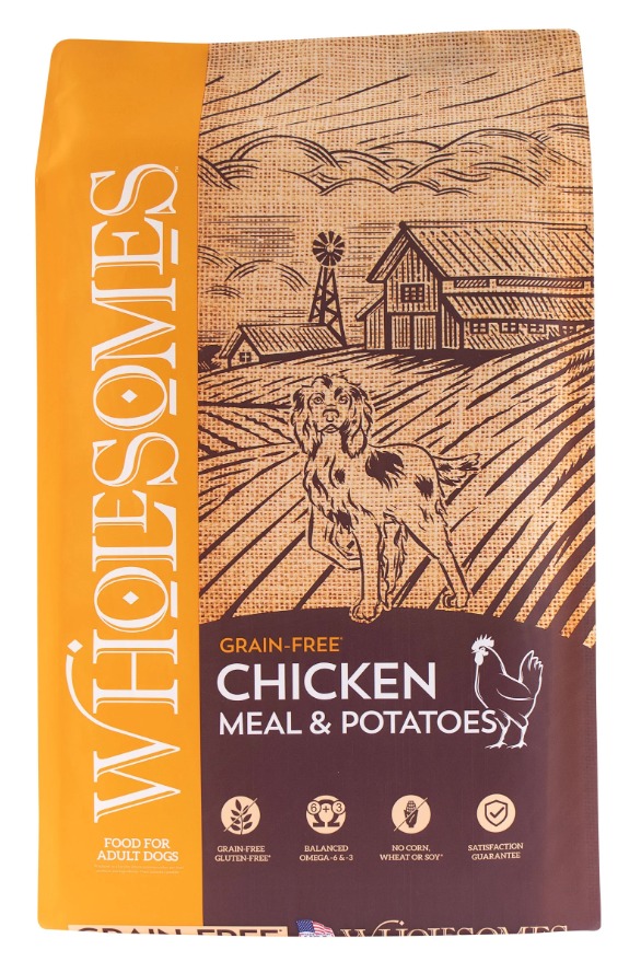 Wholesomes Grain Free Chicken Meal & Potatoes Dry Dog Food 35lb