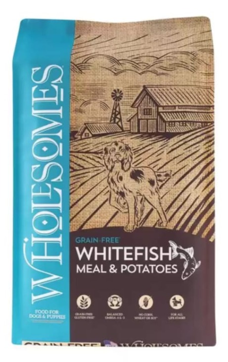 Wholesomes Grain Free Whitefish Meal & Potatoes Recipe Dry For Dog Food 35lb