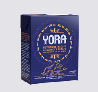YORA Nutritious Insects with Carrot & Potato Wet Dog Food 390g