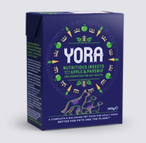 YORA Nutritious Insects with Apple & Parsnip Wet Dog Food 390g