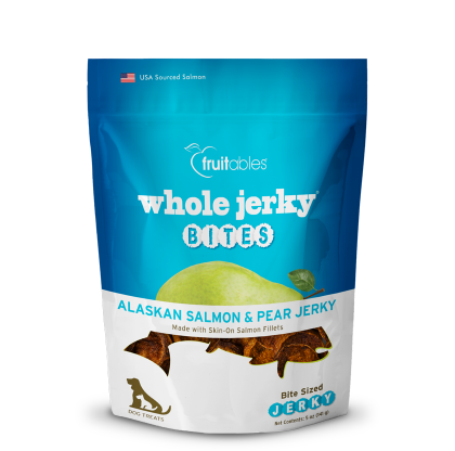 Fruitables Alaskan Salmon and Pear Whole Jerky Bites Dog Treats 燒亞拉斯加三文魚香梨肉片 狗小食 5oz