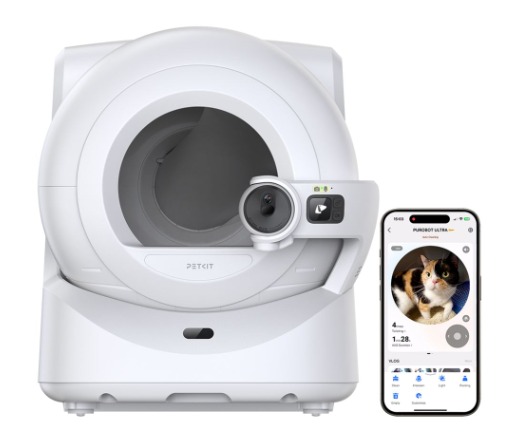 Petkit PUROBOT ULTRA AI Intelligent Fully Automatic Cat Toilet White