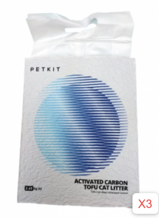 (Whole Box) Petkit Activated Carbon Tofu Cat Litter 6Lx3