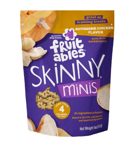 Fruitables Skinny Minis Rotisserie Chicken Flavor Dog Treats 5oz