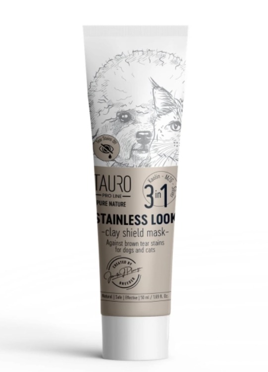 TAURO PRO LINE Pure Nature Stainless Look 3in1 Natural Clay Shield Mask for Dogs and Cats 50ml