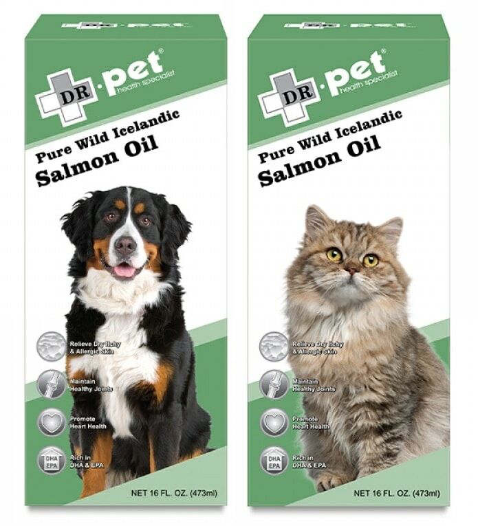 DR.pet Pure Wild Icelandic Salmon Oil for Cats & Dogs 16oz (473ml)
