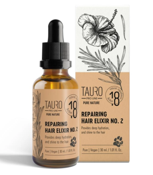 TAURO PRO LINE Pure Nature 皮毛修護精華No.2 (用於深層滋潤和光澤毛髮) 30ml (寵物用)