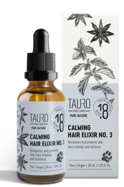 TAURO PRO LINE Pure Nature Calming Hair Elixir No.3 30ml (For Pet Use)