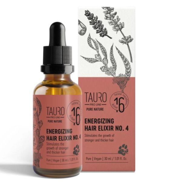 TAURO PRO LINE Pure Nature Energizing Hair Elixir No.4 30ml (For Pet Use)
