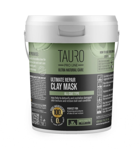 TAURO PRO LINE Ultra Nature Ultimate Repair Clay Mask 450g (Pet Use)
