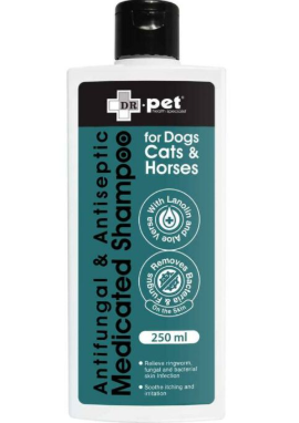 Dr.Pet Antifungal & Antiseptic Medicated Shampoo For Cats & Dogs 250ml