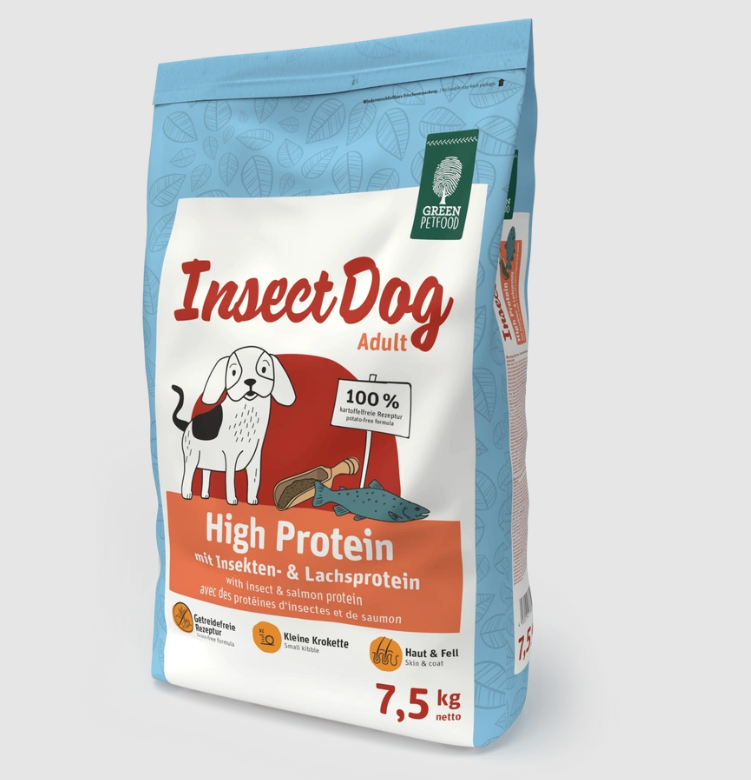 (Out of Stock, Pre-orders are available) Green Pet Food-Insect Dog High Protein 高能量防敏 (昆蟲+三文魚蛋白) 狗糧 7.5kg