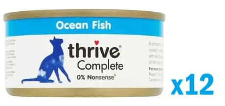 Thrive 脆樂芙 三鮮味( 鯖魚 + 銀魚 + 海蝦 ) 鮮肉主食貓罐頭  貓糧75g x 12 