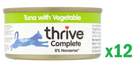 Thrive Tuna with Vegetable Complete Wet Cat Food 75g x 12