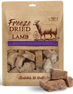 Absolute Bites Freeze Dried Lamb Liver Dog Treats 80g