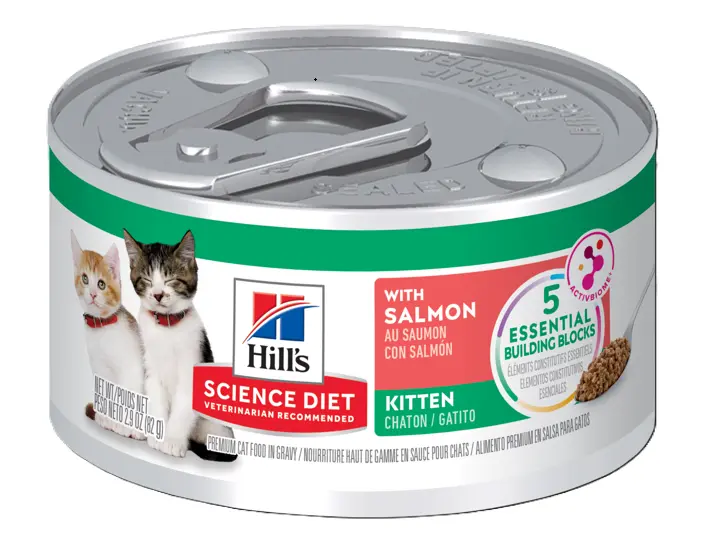 (單罐)Hill's Science Diet 1歲以下幼貓  三文魚主食 貓罐頭2.9oz