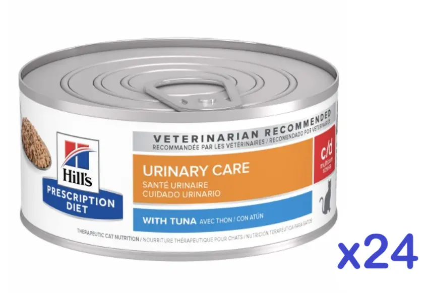 Hill's Prescription Diet c/d Multicare Stress Tuna Canned Cat Food 貓用 泌尿道减壓處方(金槍魚) 濕糧 5.5oz*24罐裝 