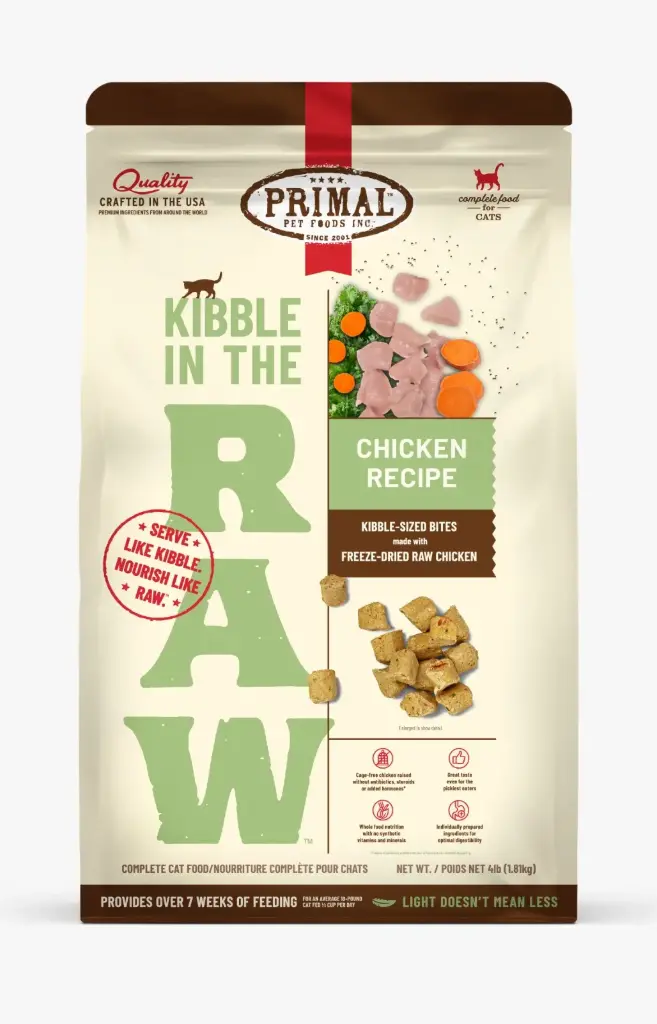 Primal Kibble in the Raw 雞肉 全貓配方 凍乾貓糧1.5lb