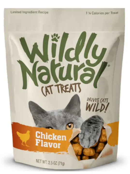 Wildly Natural Chicken Flavor Cat Treats 天然雞肉脆粒 貓小食 貓零食 2.5oz