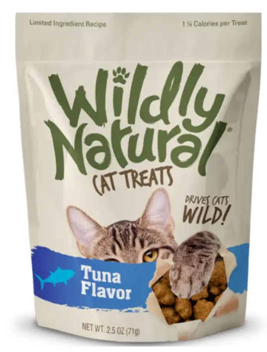  Wildly Natural Tuna Flavor Cat Treats 2.5oz