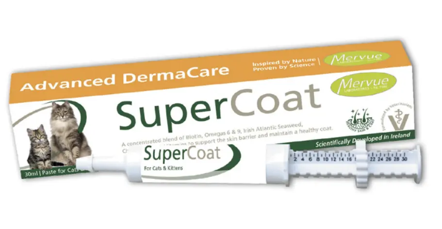 Mervue SuperCoat Hair & Skin Supplement Paste for Cats & Kittens 30ml