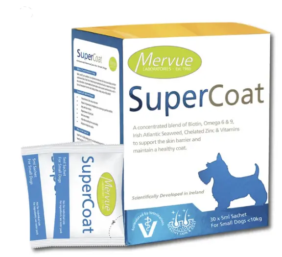 Mervue SuperCoat Hair & Skin Supplement For <10kg Dogs 5ml*30