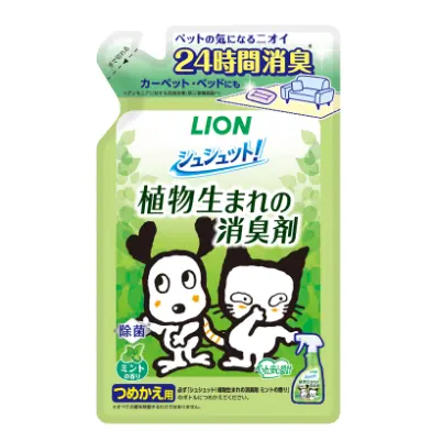 Lion Pet 獅王 <快速除臭>植物性 薄荷味除臭噴霧補充劑 320ml