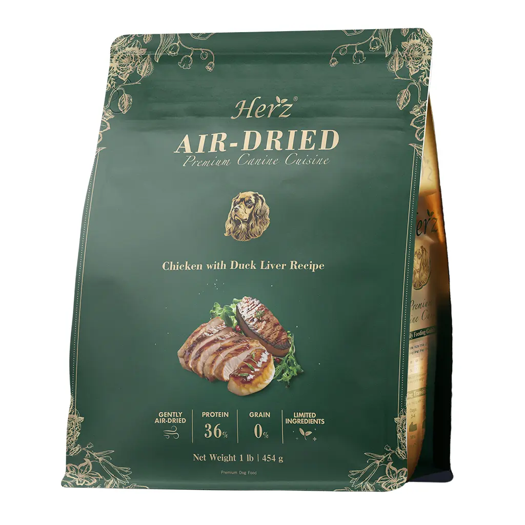 Herz 赫緻 美饌頂級 嫩雞佐頂級鴨肝 低溫風乾狗糧 1lb 