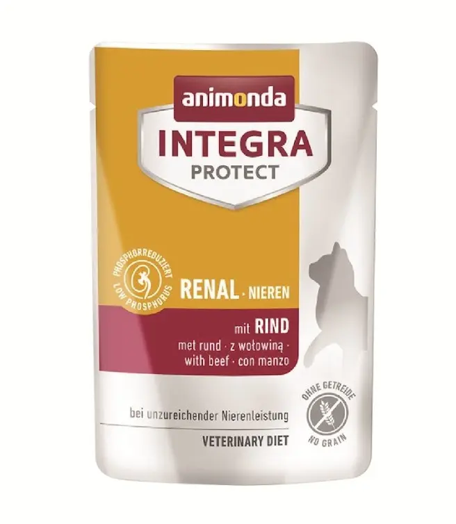 Animonda INTEGRA PROTECT 成貓 腎臟 牛肉配方 貓用保健濕包 貓糧85g