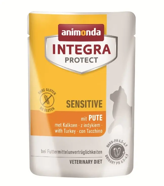 Animonda INTEGRA PROTECT Adult Sensitive With Turkey Flavor Pouch For Cats 85g (Exp.25/01/2026)