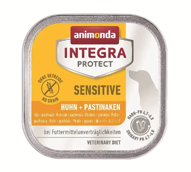 Animonda INTEGRA PROTECT Adult Sensitive Chicken and Parsnips Flavor Wet Food Box Dog Food 150g