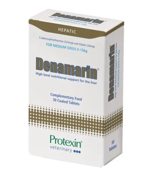 Protexin Denamarin (Hight Nutritional Support for the Liver) For Medium Dogs 30 Tablets