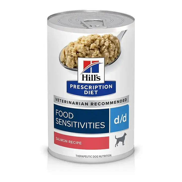 Hill's Prescription Diet Dog d/d Skin/Food Sensitivities (Potato & Salmon) Dog Canned Food 13oz x 12