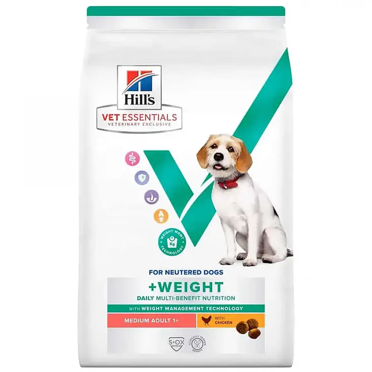  Hill's Vet Essentials Medium Breed Neutered Adult Dog 1+ Dry Food 2kg 