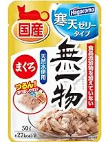 (單包)Hagoromo [無一物] 吞拿魚果凍 貓用濕糧 貓糧 50g (金色)