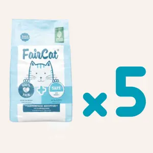 (Whole Box) Green Pet Food- FairCat Safe glutenfree recipe with insect protein 300g x5