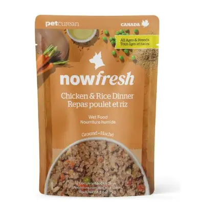 Now Fresh Ground Chicken & Rice with Grains Pouch Wet Dog Food 2.8oz