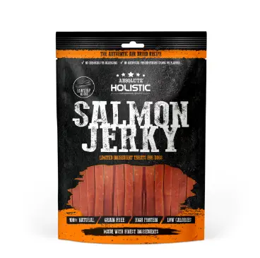 Absolute Holistic Salmon Loin Strip Treats for Dogs 100g #MJ-05S